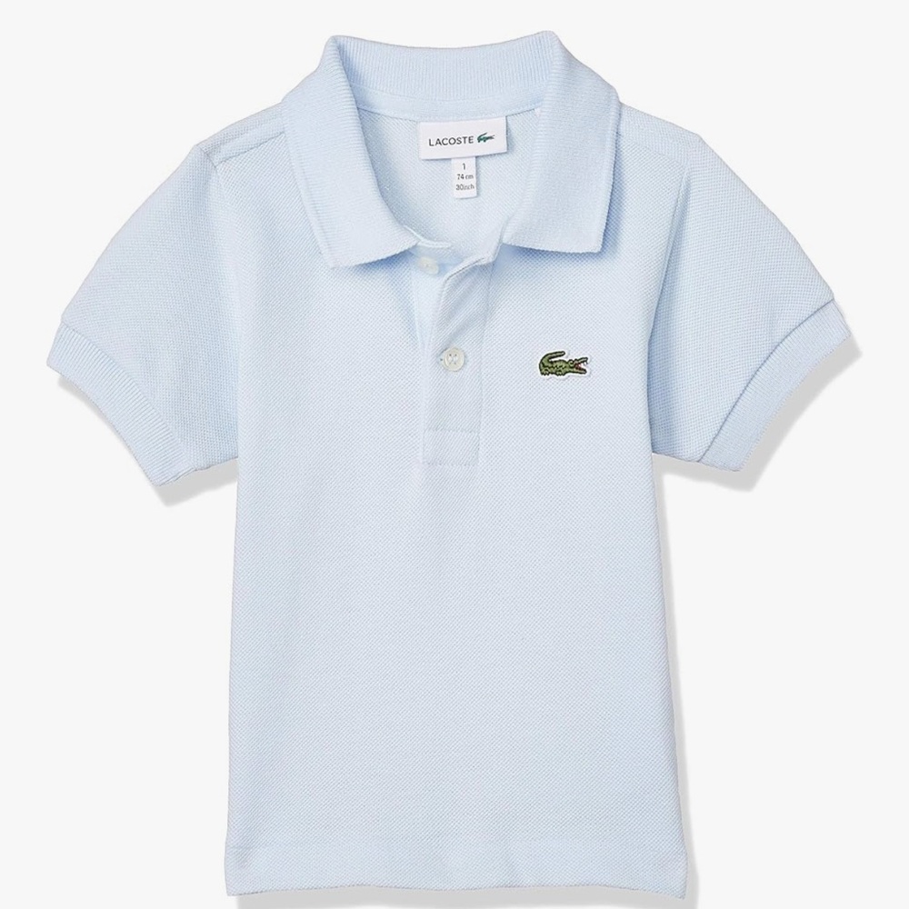 Lacoste Kids Sky Blue Polo Shirt